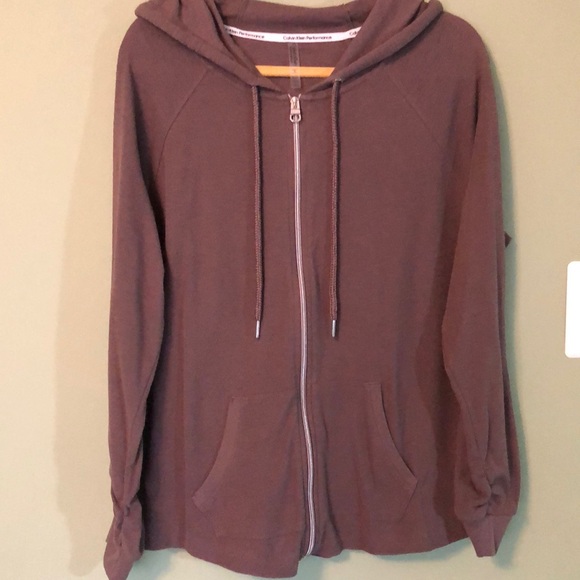 Calvin Klein Performance Brown Bomber Jacket - Picture 1 of 7